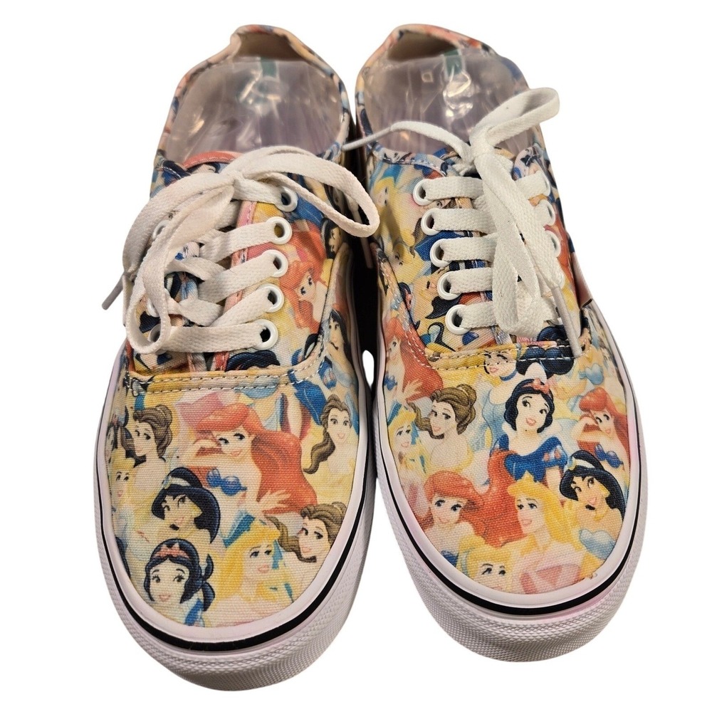 Vans Disney Princess Authentic Multi Color Canvas‎ Sneakers Mens 7.5 Womens 9